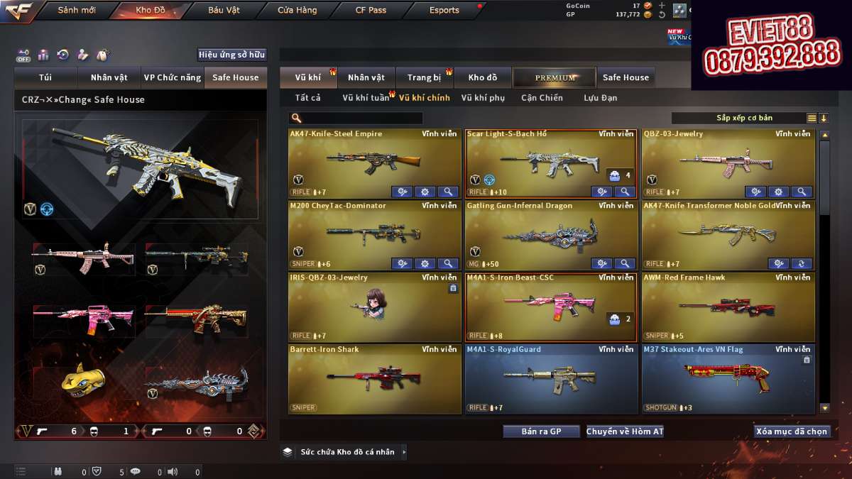 shop acc cf uy tin gia re